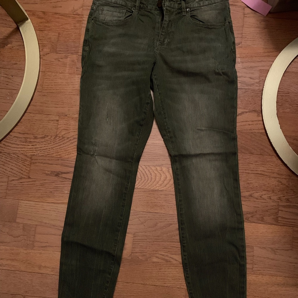Nanette gray pinstripe jeans